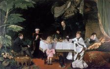 The Luncheon in the Conservatory 1877. Artist: Louise Abbema