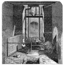 The Lund Hill Colliery Explosion: Mouth of the Downcast Shaft, 1857. Creator: Unknown
