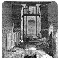 The Lund Hill Colliery Explosion: Mouth of the Downcast Shaft, 1857. Creator: Unknown
