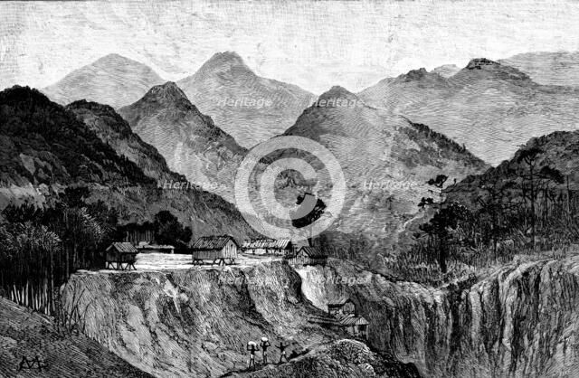 The Lushai Expedition: the village of Larkia, 1890. Creator: Unknown.