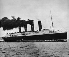 The Lusitania at full speed 1915