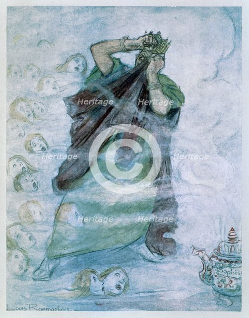 'The Lusitania: Herod's Nightmare, 1915 ''Are They Crying 'Mother' or 'Murder'?''', 1916. Creator: Louis Raemaekers.