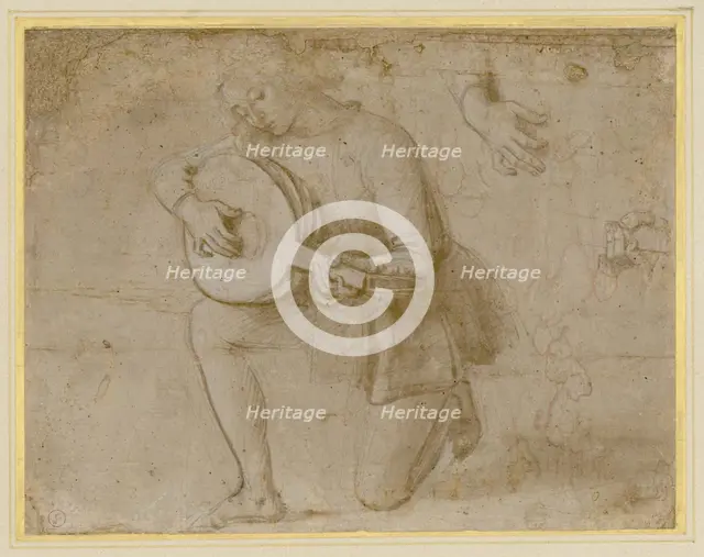 The lute player, 1490-1500. Creator: Perugino (around 1450-1523).