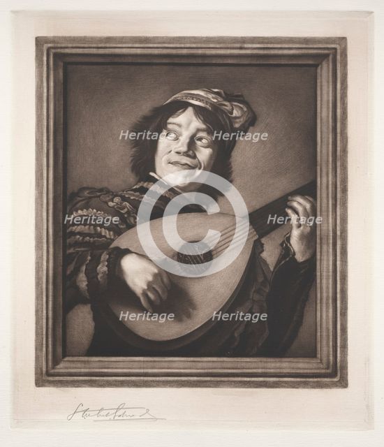 The Lute Player, 19th-20th century. Creator: Samuel Arlent-Edwards (American, 1862-1938).