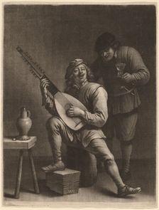The Lute Player and the Drinker. Creator: Wallerant Vaillant