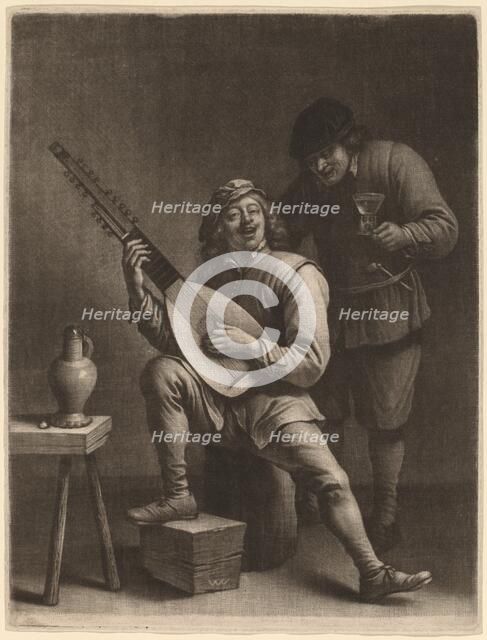 The Lute Player and the Drinker. Creator: Wallerant Vaillant.