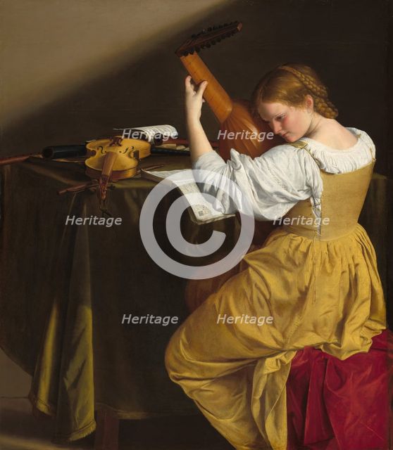 The Lute Player, c. 1612/1620. Creator: Orazio Gentileschi.