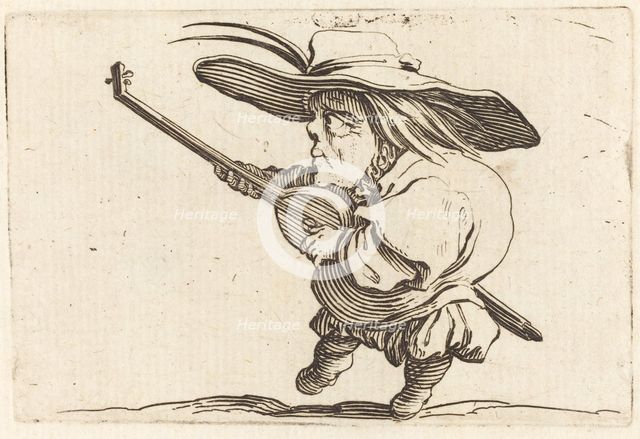 The Lute Player, c. 1622. Creator: Jacques Callot.