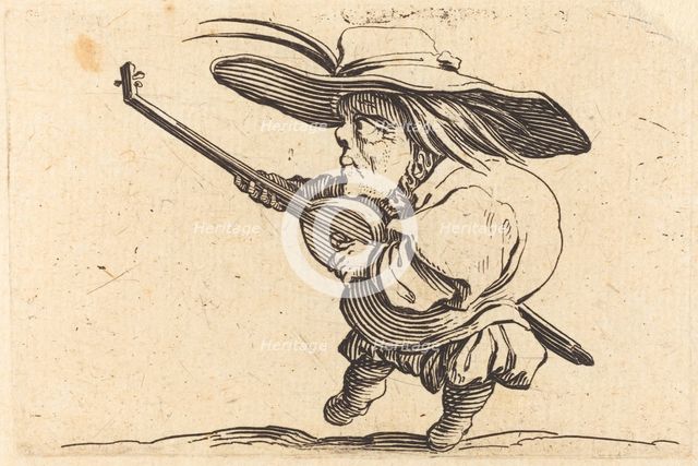 The Lute Player, c. 1622. Creator: Jacques Callot.