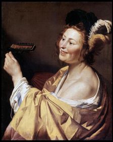 The Luteplayer 1624. Artist: Gerrit van Honthorst