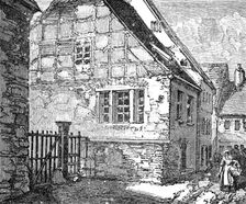 The Luther Celebration in Germany: Luther's father's house at Mansfeld, 1883. Creator: Unknown