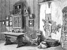 The Luther Celebration in Germany: Luther's room in the Wartburg, at Eisenach, 1883. Creator: Unknown