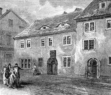 The Luther Celebration in Germany: Luther's school at Mansfeld, (1883). Creator: Unknown