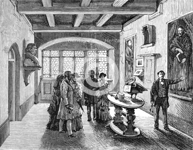 The Luther Celebration in Germany: room in which Luther was born at Eisleben, 1883. Creator: Unknown.