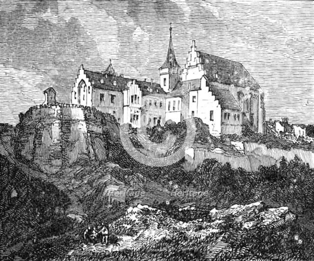 The Luther Celebration in Germany: the Schloss or Castle at Mansfeld, 1883. Creator: Unknown.