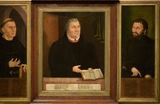 The Luther Shrine, triptych, 1572. Artist: Thiem, Veit (?-ca 1574)