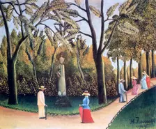 The Luxembourg Gardens, Monument to Chopin 1909. Artist: Henri Rousseau