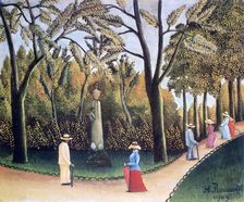 The Luxembourg Gardens, Monument to Chopin 1909. Artist: Henri Rousseau