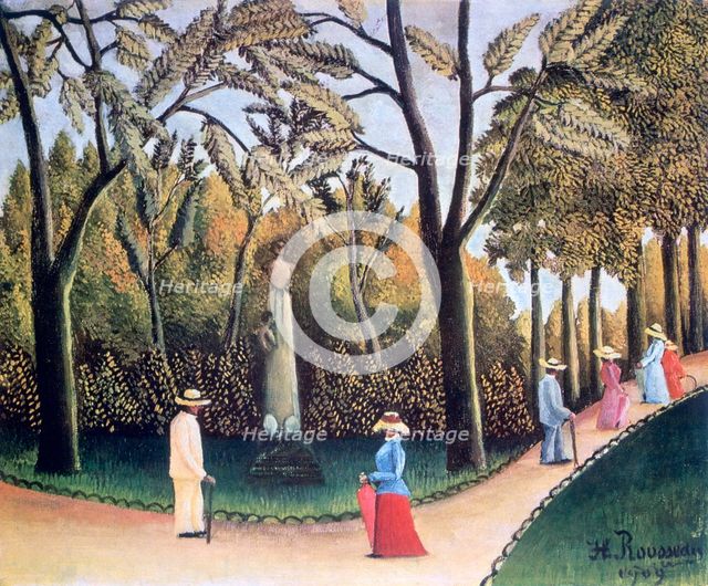 'The Luxembourg Gardens, Monument to Chopin', 1909. Artist: Henri Rousseau