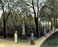 The Luxembourg Gardens, Monument to Chopin 1909. Artist: Henri Rousseau