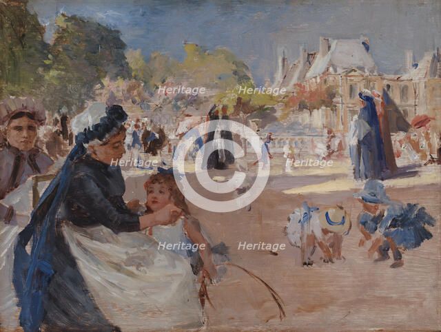 The Luxembourg Gardens, Paris, final study, 1886. Creator: Albert Edelfelt.