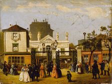 The Luxembourg theatre, known as Bobino, rue de Fleurs, around 1845, current 6th..., c1840-1850. Creator: Unknown