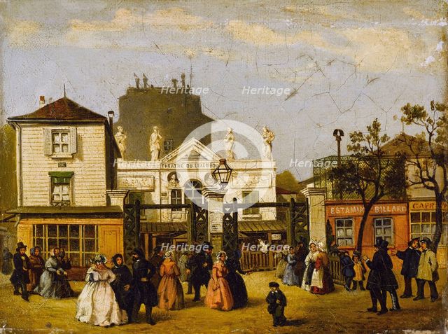 The Luxembourg theatre, known as Bobino, rue de Fleurs, around 1845, current 6th..., c1840-1850. Creator: Unknown.