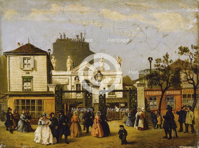 The Luxembourg theatre, known as Bobino, rue de Fleurs, around 1845, current 6th..., c1840-1850. Creator: Unknown.