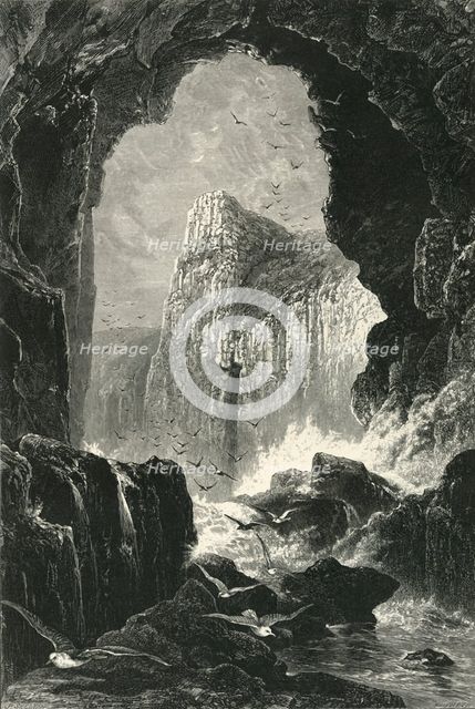 'The Lydstep Caverns (South Wales)', c1870.
