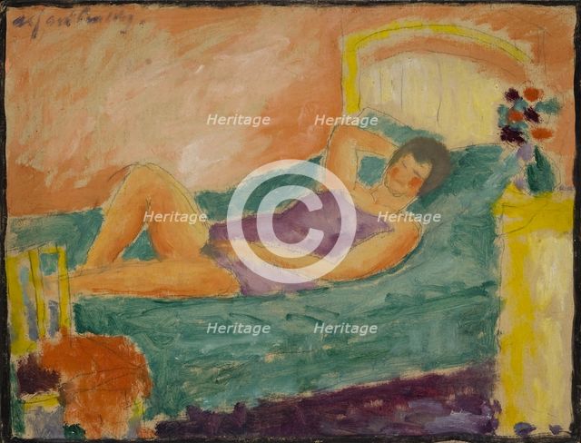 The Lying Girl, 1917. Artist: Javlensky, Alexei, von (1864-1941)