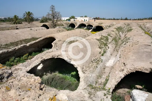 The La Malga cisterns at Carthage, Tunisia. Creator: Samuel Magal.
