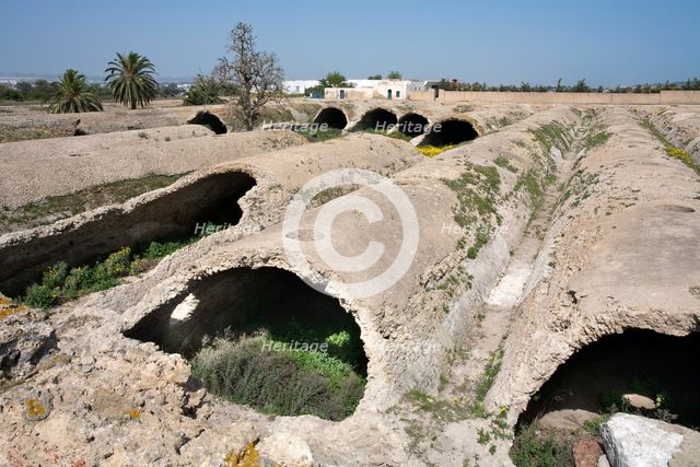 The La Malga cisterns at Carthage, Tunisia. Creator: Samuel Magal.