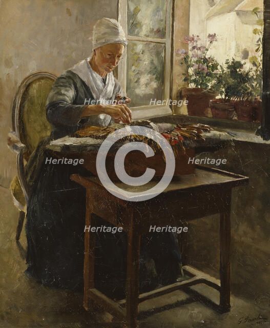 The Lace-Maker, 1885. Creator: Georg Pauli.
