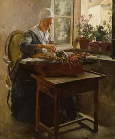The Lace-Maker, 1885. Creator: Georg Pauli