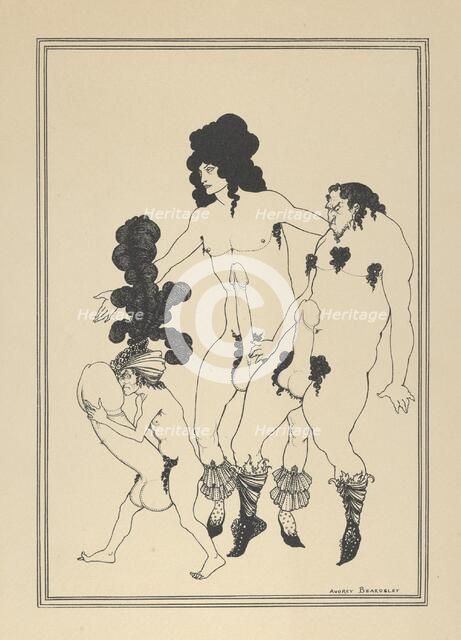 The Lacedemonian Ambassadors, for "The Lysistrata of Aristophanes", ca. 1926. Creator: Aubrey Beardsley.
