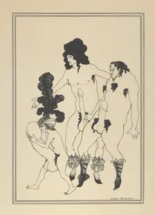 The Lacedemonian Ambassadors, for "The Lysistrata of Aristophanes", ca. 1926. Creator: Aubrey Beardsley