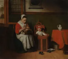 The Lacemaker, ca. 1656. Creator: Nicolaes Maes