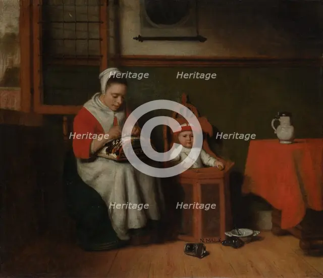 The Lacemaker, ca. 1656. Creator: Nicolaes Maes.