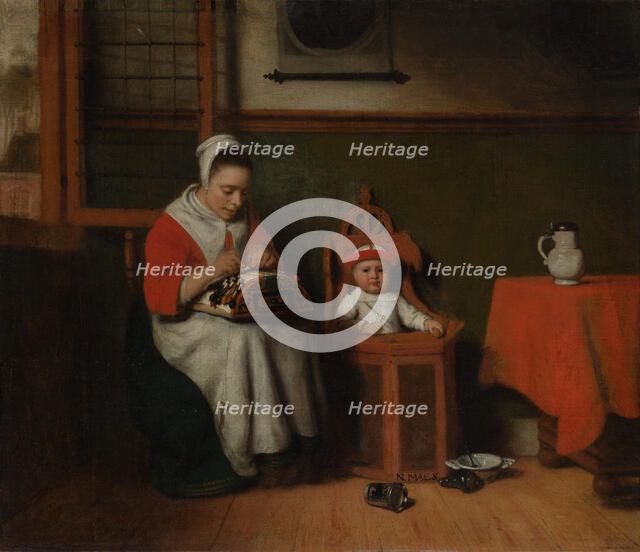 The Lacemaker, ca. 1656. Creator: Nicolaes Maes.