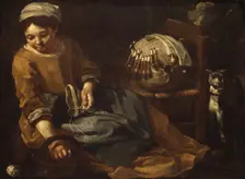 The Lacemaker, ca. 1665. Creator: Bernhard Keil