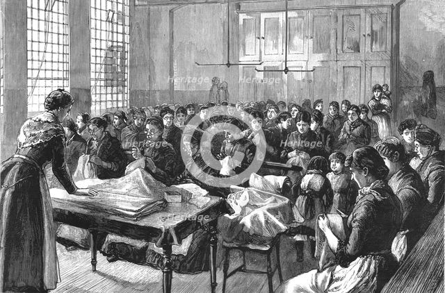 'The Labour Test : Needlework', 1886.  Creator: Unknown.