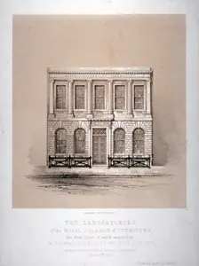The laboratories of the Royal College of Chemistry, Hanover Square, Westminster, London, 1846. Artist: Day & Haghe