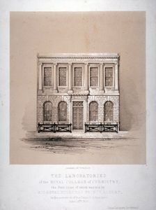 The laboratories of the Royal College of Chemistry, Hanover Square, Westminster, London, 1846. Artist: Day & Haghe