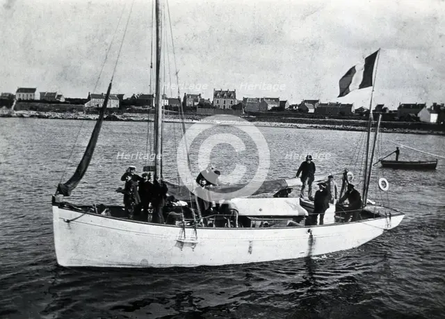 The laboratory boat of Yves Delage, 1906. Creator: Unknown.