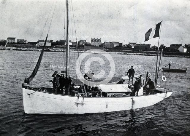 The laboratory boat of Yves Delage, 1906. Creator: Unknown.