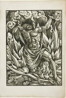 The Labors of Hercules: Hercules on the Pyre, c. 1528. Creator: Gabriel Salmon