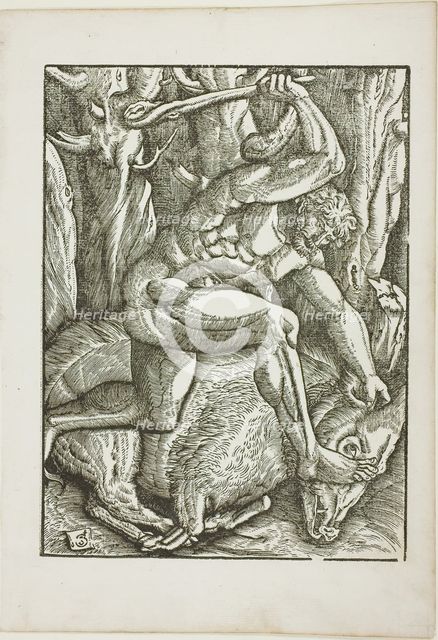 The Labors of Hercules: Hercules Subduing the Erymanthian Boar, c. 1528. Creator: Gabriel Salmon.