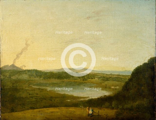 The Lago di Agnano, c1752. Artist: Richard Wilson.