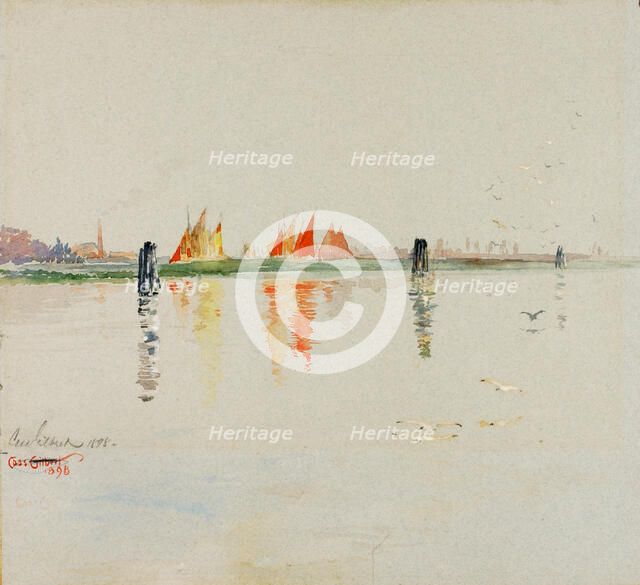 The Lagoon, Venice, 1898. Creator: Cass Gilbert.