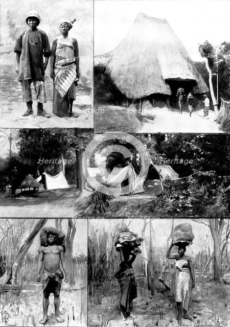 The Lagos-Dahomey Frontier Question: scenes in the disputed hinterland district, 1898. Creator: Unknown.